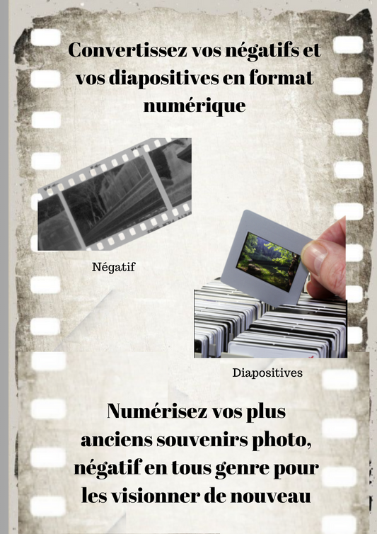 Convertir négatif photo en photo numérique